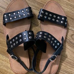 Urban outfitters sandals with  round studs,
